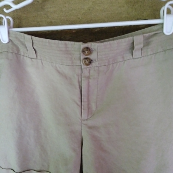 Banana Republic Martin Fit Linen Cotton Shorts Size 10 - Picture 2 of 5